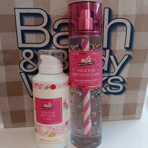 Milkbar Birthday Cake Spray and Shapeable Soap